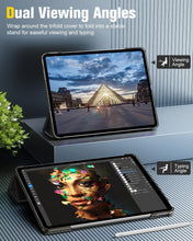 Load image into Gallery viewer, ProElite Case Cover for Apple iPad Pro 11 inch M4/M5 2024/2025 5th/6th Gen Cover, Smart Flip Case for Apple iPad Pro 11 inch M4/M5 2024/2025, Translucent Back, Black