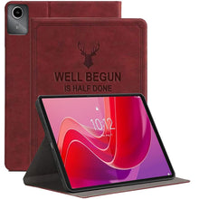 Load image into Gallery viewer, ProElite Cover for Lenovo Tab M11 11 inch Case Cover, Deer Smart Flip Case Cover for Lenovo Tab M11 11 inch, Wine Red