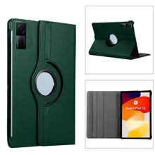 Load image into Gallery viewer, ProElite Case Cover for Redmi Pad SE 11 inch Cover, 360 Rotatable Smart Flip Case Cover for Redmi Pad SE 11 inch Tablet with Stylus Pen, Dark Green
