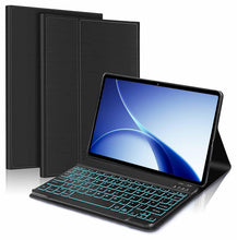 Load image into Gallery viewer, ProElite Keyboard case for Oppo Pad 5 12.1 inch, Magnetic Detachable Wireless Bluetooth Keyboard for Oppo Pad 5 12.1 inch Built-in 7-Colors Backlit, Black
