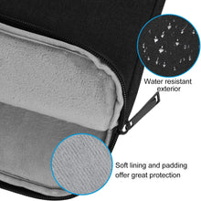 Load image into Gallery viewer, ProElite Polyster Laptop Sleeve Case Cover Pouch for 13" to 14" MacBook Air/Pro Retina, Compatible with Surface Pro, MacBook Pro 14" M1/Max A2442, Galaxy Tab S8/S9 Ultra 14.6"/iPad Pro 12.9, Black