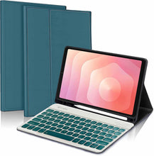 Load image into Gallery viewer, ProElite Keyboard case for Samsung Galaxy Tab S11 11 inch with Pen Holder, Magnetic Detachable Wireless Bluetooth Keyboard for Samsung Galaxy Tab S11 11 inch, Dark Green