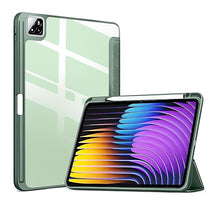 Load image into Gallery viewer, ProElite Cover for Xiaomi Mi Pad 7/7 Pro 11.2 inch case Cover, Transaprent Flip Case for Xiaomi Mi Pad 7/7 Pro 11.2 inch with Pen Holder (Supports Auto Sleep Wake Function), Dark Green
