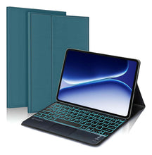 Load image into Gallery viewer, ProElite TouchPad Keyboard case for OnePlus Pad Go 2 12.1 inch, Magnetic Detachable Wireless Bluetooth TouchPad Keyboard for OnePlus Pad Go 2 12.1 inch Built-in 7-Colors Backlit, Dark Green
