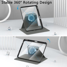 Load image into Gallery viewer, ProElite Cover for Galaxy Tab S9 Plus/ S9 FE+ Case, 360 Degree Rotatable Smart Flip Case Cover for Samsung Galaxy Tab S9 Plus/S8 Plus/S7 FE/S10+ 12.4 inch Transparent Back with S Pen Holder, Black