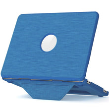 Load image into Gallery viewer, ProElite Case for MacBook Neo 13 inch 2026, Fabric Material Hard Shell with Slim TPU Bumper and Fold Kickstand, Sky Blue