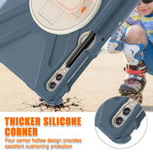 Load image into Gallery viewer, ProElite Cover for Galaxy Tab S9+/ S9 FE+/S10+ Case, Rugged 3 Layer Armor case for Samsung Tab S9 Plus/S8 Plus/S7 Plus/S7 FE/S10+ 12.4 inch with S Pen Holder and Rotating Kickstand, Cornflower Blue