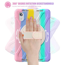 Load image into Gallery viewer, ProElite Cover for Motorola Pad 60 Neo 11 inch 2025 Cover Case, Rugged 3 Layer Armor case Cover for Motorola Pad 60 Neo 11 inch with Hand Grip & Rotating Kickstand with Shoulder Strap, Rainbow Pink