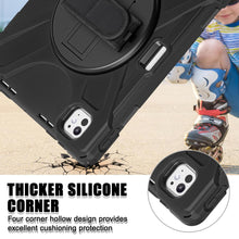 Load image into Gallery viewer, ProElite Cover for Apple iPad Pro 13 inch M4/M5 2024/2025 Case, Rugged 3 Layer Armor case Cover for iPad Pro 13 inch M4/M5 2024/2025 with Apple Pencil Holder, Shoulder Strap and Kickstand, Black