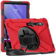 Load image into Gallery viewer, ProElite Cover for Samsung Galaxy Tab S10 Lite 10.9"/S9 Fe 10.9/S10 FE 10.9"/ S9/S8/S7 11" Cover Case, Rugged 3 Layer Armor case Cover and Rotating Kickstand, Red