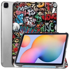 Load image into Gallery viewer, ProElite Cover for Samsung Galaxy Tab S6 Lite 10.4 inch Case, Smart Flip Case Cover for Samsung Galaxy Tab S6 Lite 10.4 inch, Translucent Back with S Pen Holder, Hippy
