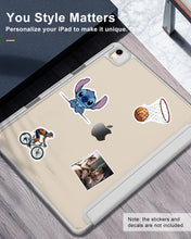 Load image into Gallery viewer, ProElite Case Cover for Apple iPad Air 13 inch M3/M2 2025/2024 Cover, Transparent Smart Flip Cover for iPad Air 13 inch M3/M2 2025/2024 with Pencil Holder, Grey
