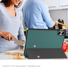 Load image into Gallery viewer, ProElite Cover for Poco Pad 12.1inch Cover Case, Trifold Flip Case for Poco Pad 12.1 inch tablet Support Auto sleep wake feature, Dark Green