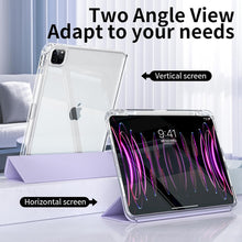 Load image into Gallery viewer, ProElite Cover for Apple iPad Pro 11 inch 2024/2025 M4/M5 5th/6th Gen Case, Sliding Detachable Smart Flip Case Cover for Apple iPad Pro 11 inch 2024/2025 M4/M5 5th/6th Gen with pencil holder, Lavender