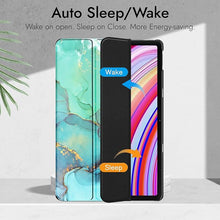 Load image into Gallery viewer, ProElite Case Cover for Xiaomi Redmi Pad 2 11 inch Cover, Transparent Flip Case for Xiaomi Redmi Pad 2 11 inch Case Cover with Pen Holder, Marble Green