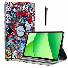 Load image into Gallery viewer, ProElite Cover for Oppo Pad SE 11 inch Case, 360 Rotatable Smart Flip Case Cover for Oppo Pad SE 11 inch Case Tablet with Stylus Pen, Hippy