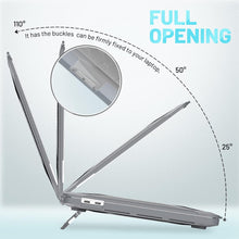 Load image into Gallery viewer, ProElite Case for MacBook Pro 13 inch Case M2 2024, 2023, 2022-2016 A2338 M1 A2251 A2289 A2159 A1989 A1708 A1706, Heavy Duty Honeycomb Hard Shell with Slim TPU Bumper and Fold Kickstand, Grey