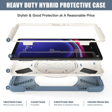 Load image into Gallery viewer, ProElite Cover for Samsung Galaxy Tab S10 Lite 10.9"/S9 Fe 10.9/S10 FE 10.9"/ S9/S8/S7 11" Cover Case, Rugged 3 Layer Armor case Cover and Rotating Kickstand, Cornflower Blue
