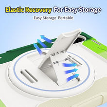 Load image into Gallery viewer, ProElite for Redmi Pad Pro 12.1 inch case, Rugged 3 Layer Armor case Cover for Redmi Pad Pro 12.1 inch with Hand Grip and Rotating Kickstand with Shoulder Strap, Rainbow Green