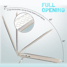 Load image into Gallery viewer, ProElite Case for MacBook Air 13.6 inch Case 2022 2023 2024 2025 Release M4/M3 A3113 M2 A2681 with Touch ID,Heavy Duty Honeycomb Hard Shell with Slim TPU Bumper and Fold Kickstand, Stone