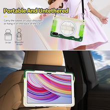 Load image into Gallery viewer, ProElite for Redmi Pad Pro 12.1 inch case, Rugged 3 Layer Armor case Cover for Redmi Pad Pro 12.1 inch with Hand Grip and Rotating Kickstand with Shoulder Strap, Rainbow Green