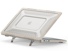 Load image into Gallery viewer, ProElite Case for MacBook Air 15 inch Case 2023 2024 Release M3 A3114 M2 A2941 with Liquid Retina Display & Touch ID,Heavy Duty Honeycomb Hard Shell with Slim TPU Bumper and Fold Kickstand, Stone