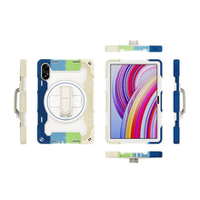 Load image into Gallery viewer, ProElite for Redmi Pad Pro 12.1 inch case, Rugged 3 Layer Armor case Cover for Redmi Pad Pro 12.1 inch with Hand Grip and Rotating Kickstand with Shoulder Strap, Rainbow Blue