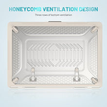 Load image into Gallery viewer, ProElite Case for MacBook Air 15 inch Case 2023 2024 Release M3 A3114 M2 A2941 with Liquid Retina Display & Touch ID,Heavy Duty Honeycomb Hard Shell with Slim TPU Bumper and Fold Kickstand, Stone