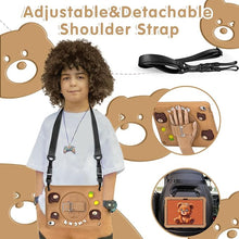 Load image into Gallery viewer, ProElite Cover for Apple iPad (A16) 11th/10th Generation (2025/2022) Case Cover, Tough Bubble Kids case Cover for Apple iPad 11th/10th Gen 2025/2022 with Rotating Kickstand & Shoulder Strap, Brown