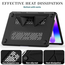 Load image into Gallery viewer, ProElite Case for MacBook Neo 13 inch 2026, Slim Leather case for MacBook Neo 13 inch 2026 with Foldable Stand, Black