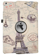 Load image into Gallery viewer, ProElite 360 Rotatable Smart Flip Case Cover for Apple iPad 9.7 inch 2018/2017 5th/6th Generation Air 1 Air 2 with Stylus Pen, Eiffel
