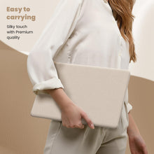 Load image into Gallery viewer, ProElite Case for MacBook Pro 14 inch 2025 2024 2023 2022 2021 M5/M4/M3 A2918 A2992 M2 A2779 M1 A2442 Pro Max, Slim Leather Case with Foldable Stand, Gold