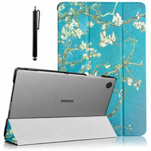 Load image into Gallery viewer, ProElite Cover for Samsung Galaxy Tab A11 Plus 11 inch Case Cover, Smart Flip Case Cover for Samsung Galaxy Tab A11+ 11 inch Translucent Back with Stylus Pen, Flowers