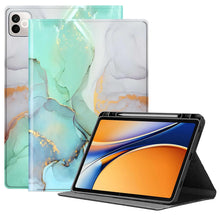 Load image into Gallery viewer, ProElite Book Case Cover for Realme Pad 3 11.6 inch 2026, Smart flip case Book Cover for Realme Pad 3 11.6 inch 2026 Tablet with Pen Holder, Marble Green