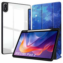 Load image into Gallery viewer, ProElite Case Cover for Xiaomi Redmi Pad 2 11 inch Cover, Transparent Flip Case for Xiaomi Redmi Pad 2 11 inch Case Cover with Pen Holder, Stars