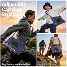 Load image into Gallery viewer, ProElite for Xiaomi Redmi Pad 2 Pro 12.1 inch Case, Rugged 3 Layer Armor case Cover for Xiaomi Redmi Pad 2 Pro 12.1 inch Case with Hand Grip and Rotating Kickstand with Shoulder Strap, Navy