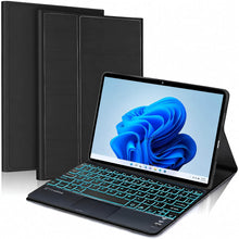 Load image into Gallery viewer, ProElite TouchPad Keyboard case for Microsoft Surface Pro 3/Pro 4/Pro 5/Pro 6/Pro7/Pro 7+, Magnetic Detachable Wireless Bluetooth TouchPad Keyboard (Built-in 7-Colors Backlit), Black