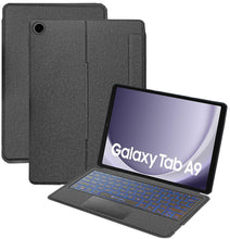 Load image into Gallery viewer, ProElite Wireless Bluetooth TouchPad Keyboard Case for Samsung Galaxy Tab A11 8.7 inch/A9 8.7 inch, Wireless Bluetooth TouchPad Keyboard Built-in 7-Colors Backlit, Black