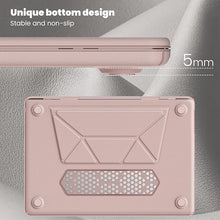 Load image into Gallery viewer, ProElite Case for MacBook Air 15 Case 2023 2024 2025 Release M4 M3 A3114 M2 A2941 with Touch ID, Slim Leather case with Foldable stand, Pink