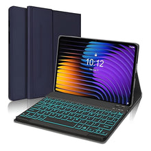 Load image into Gallery viewer, ProElite Keyboard case for Xiaomi Mi Pad 7/7 Pro 11.2 inch, Magnetic Detachable Wireless Bluetooth Keyboard Xiaomi Mi Pad 7/7 Pro 11.2 inch with Built-in 7-Colors Backlit, Dark Blue