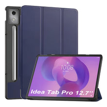 Load image into Gallery viewer, ProElite Cover for Lenovo Idea Tab Pro 12.7 inch 2025 Cover Case, Sleek Smart Flip Case cover for Lenovo Idea Tab Pro 12.7 inch 2025 Support Auto Sleep Wake, Dark Blue