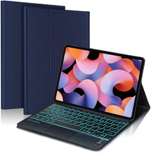 Load image into Gallery viewer, ProElite TouchPad Keyboard case for Xiaomi Mi Pad 6 11 inch, Magnetic Detachable Wireless Bluetooth TouchPad Keyboard Built-in 7-Colors Backlit, Dark Blue