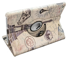 Load image into Gallery viewer, ProElite 360 Rotatable Smart Flip Case Cover for Apple iPad 9.7 inch 2018/2017 5th/6th Generation Air 1 Air 2 with Stylus Pen, Eiffel