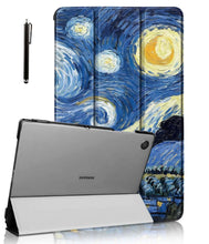 Load image into Gallery viewer, ProElite Cover for Samsung Galaxy Tab A9 Plus 11 inch Case Cover, Smart Flip Case Cover for Samsung Galaxy Tab A9+ 11 inch Translucent Back with Stylus Pen, Starry Night