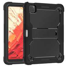 Load image into Gallery viewer, ProElite Rugged Shockproof Heavy Duty Back Case Cover for Apple iPad Pro 11 inch 2024/2025 M4/M5 5th/6th Gen with Apple Pencil Holder, Black