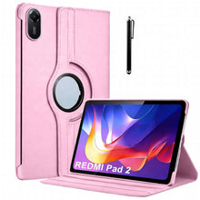 Load image into Gallery viewer, ProElite Cover for Xiaomi Redmi Pad 2 11 inch Case Cover, 360 Rotatable Smart Flip Case Cover for Xiaomi Redmi Pad 2 11 inch Tablet with Stylus Pen, Pink