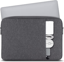 Load image into Gallery viewer, ProElite Polyster Laptop Sleeve Case Cover Pouch for 13" to 14" MacBook Air/Pro Retina, Compatible with Surface Pro, MacBook Pro 14" M1/Max A2442, Galaxy Tab S8/S9 Ultra 14.6"/iPad Pro 12.9, Dark Grey