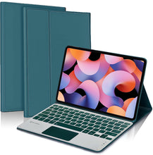Load image into Gallery viewer, ProElite TouchPad Keyboard case for Xiaomi Mi Pad 6 11 inch, Magnetic Detachable Wireless Bluetooth TouchPad Keyboard Built-in 7-Colors Backlit, Dark Green