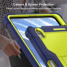 Load image into Gallery viewer, ProElite Cover for Apple iPad Air 11 inch M3/M2 2025/2024 & Air 10.9 5th/4th Gen, Rugged Shockproof Heavy Duty Back Case Cover for iPad Air 11 inch M3/M2 2025/2024 with Apple Pencil Holder, Navy Green