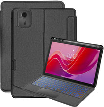 Load image into Gallery viewer, ProElite Wireless Bluetooth TouchPad Keyboard Case for Lenovo Tab M11 11 inch, Magnetic Detachable Wireless Bluetooth TouchPad Keyboard Built-in 7-Colors Backlit with Pen Holder, Black